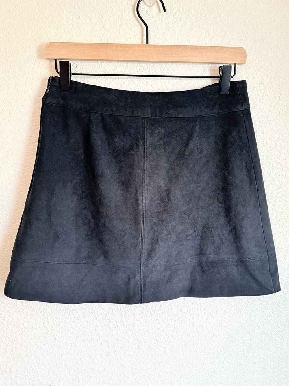 Y2K Abercrombie & Fitch Lace Up Mini Skirt Faux Suede Boho Chic Feminine - Picture 4 of 6